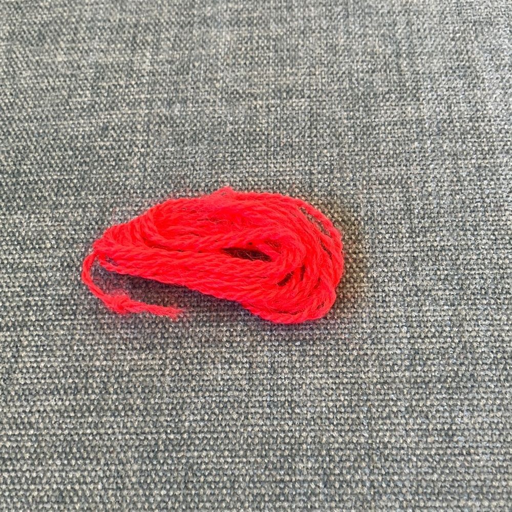 Red Needlepoint Thread Yarn